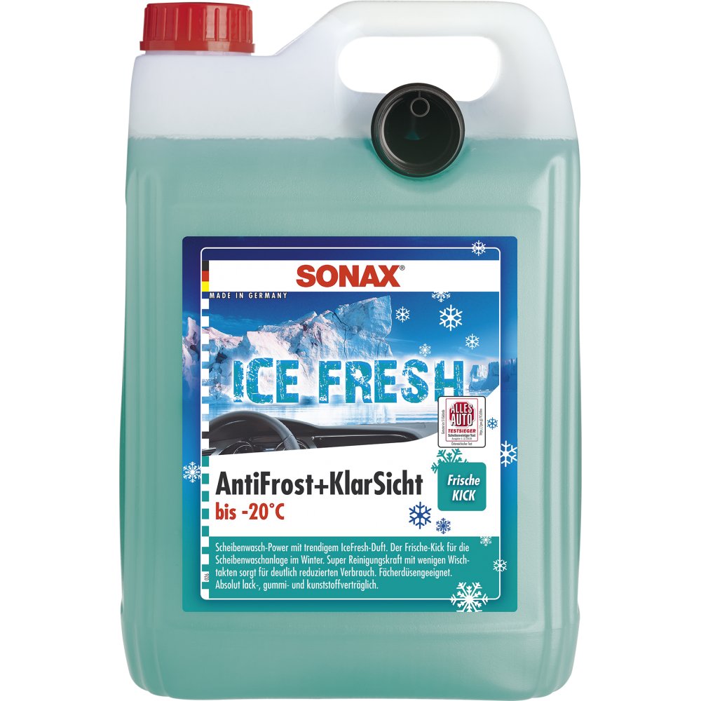 SONAX AntiFrost+KlarSicht Scheibenreiniger bis -20°C mit Duft IceFresh  gebrauchsfertig